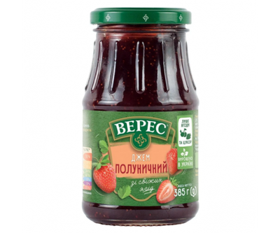 Джем клубничный с/б TM Верес 385 g