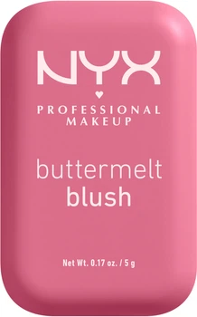 Крем-пудрові рум'яна для обличчя NYX Professional Makeup Buttermelt 06 For The Butta 5 г (800897257637)