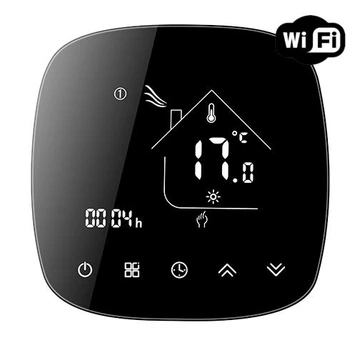 WI-FI програмований терморегулятор Ecoset-604 WiFi з датчиком температури підлоги 3м