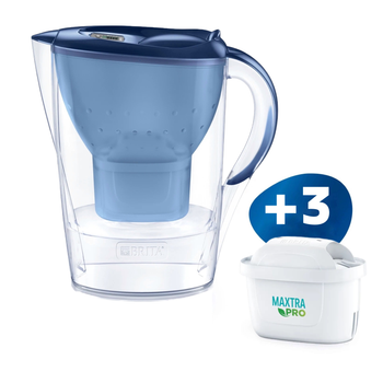Фильтр для воды Brita Marella 2,4 л Синий и Картриджи Brita Maxtra Pro 3 шт
