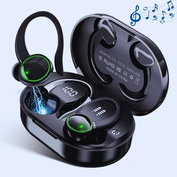 Бездротові навушники EDYELL V5 TWS Сенсорне керування Bluetooth гарнітура Вологозахищені з кріпленням на вухах 446745872