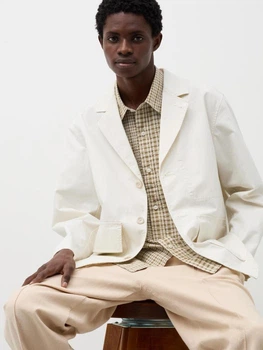 Ветровка мужская Uniqlo 318489294 M Молочная (1159811257)