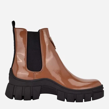 Жіночі демісезонні челсі високі Guess 48443657 40 (9.5M) 26.5 см Коричневі (1159811674)