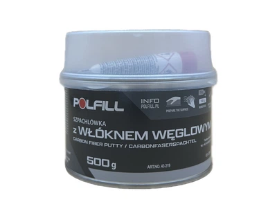 Шпаклівка карбонова (з вуглцевим волокном) "CARBON" + затв. 500г чорна Polfill