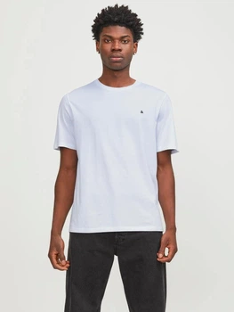 Футболка бавовняна довга чоловіча Jack & Jones 12245087 L Біла (5715427285088)