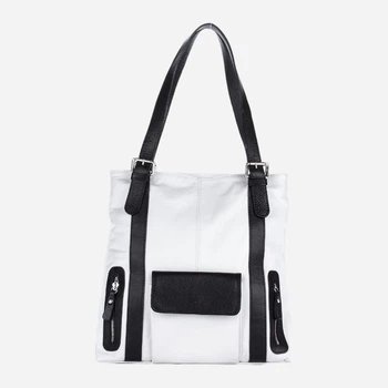 Сумка шоппер женская из натуральной кожи ARTiS Bags 442 5113/4620 Белый/Черный (6501013916)
