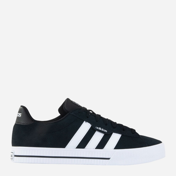 Tenisówki męskie zamszowe adidas Daily 3.0 FW7439 44.5 Czarne (4062059934077)