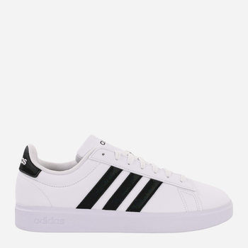 Tenisówki męskie z eko skóry adidas Grand Court 2.0 GW9195 40 Biały/Czarny (4065427721866)