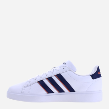 Чоловічі кеди низькі adidas Grand Court 2.0 ID2947 40 Білий/Баклажановий (4066764967245)