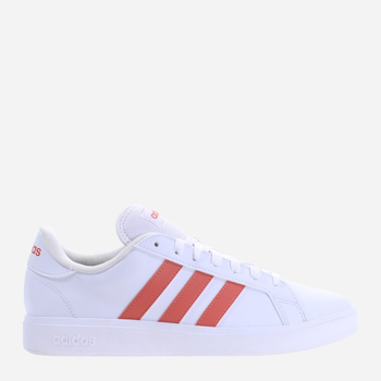 Tenisówki męskie z eko skóry adidas Grand Court Base 2.0 ID3021 41.5 Biały/Różowy (4066765324733)