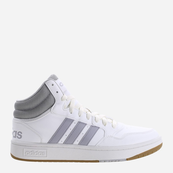 Sneakersy męskie za kostkę adidas Hoops 3.0 Mid IG5568 41.5 Białe (4066756234669)