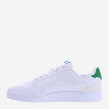 Чоловічі кеди низькі Puma Shuffle 309668-25 46 Білий/Зелений (4065452842574)