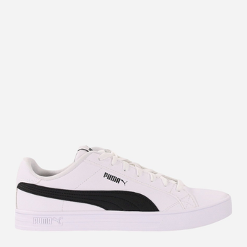 Tenisówki męskie z eko skóry Puma Smash Vulc V3 LO 380752-02 44.5 Biały/Czarny (4063699547603)