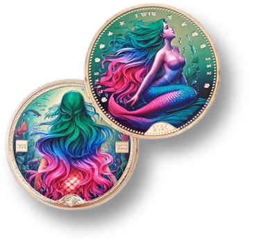 Коллекционная памятная монета «Русалка / Aqua Woman»