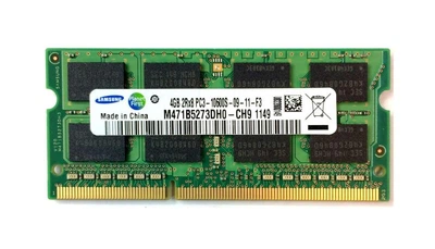 Оперативная память 4 ГБ, DDR3, для ноутбуков, Samsung (1333 МГц, 1.5 В, CL9, M471B5273DH0-CH9) Б/У