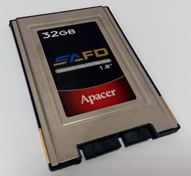 SSD накопичувач Apacer 32GB (1.8", MLC, 260/215 MB/s, SAFD-18PM) адаптер на 2.5" Б/В