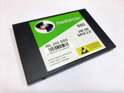 SSD накопитель 240 ГБ Mediamax (2.5", TLC, SATAIII, WL240SSD) Б/У