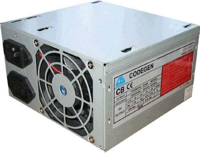 Блок питания 400 Вт CODEGEN, 24+4 pin, питание видеокарты - Нет, 80 мм, ATX, ATX2.03P4 Б/У