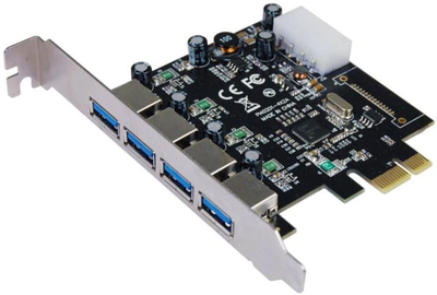 Контроллер USB-портов St-Lab U-1270, PCIe x1, 4 x USB 3.0 Б/У