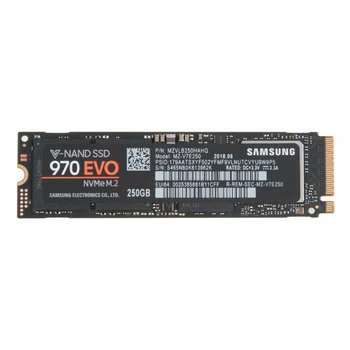 SSD накопитель 250 ГБ Samsung 970 EVO (M.2 2280, V-NAND (MLC), NVMe, MZ-V7E250)