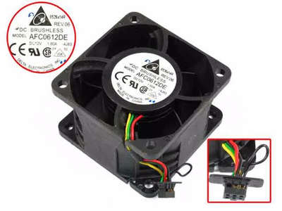 Вентилятор для корпуса Delta AFC0612DE, 60х60х38мм (12v 1.8a 6pin)