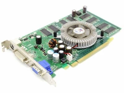 Видеокарта Nvidia GeForce 6600 (128 МБ, GDDR2, 64 бит, 400/500 МГц, VGA, DVI, LR2A22 Б/У