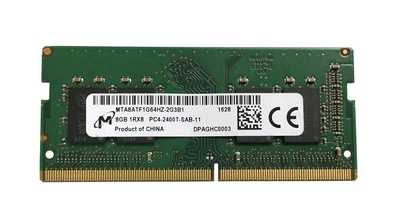 Оперативная память 8 ГБ, DDR4, для ноутбуков, Micron (2400 МГц, 1.2 В, CL17, MTA8ATF1G64HZ-2G3B1) Б/У