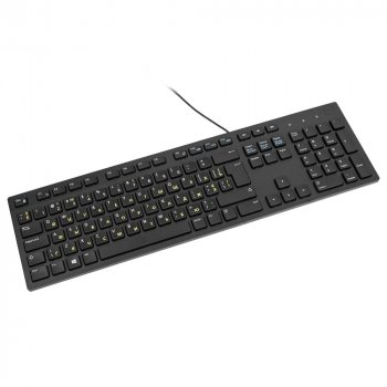 Клавіатура провідна Dell KB-216t, USB, 104, повнорозмірна Б/В