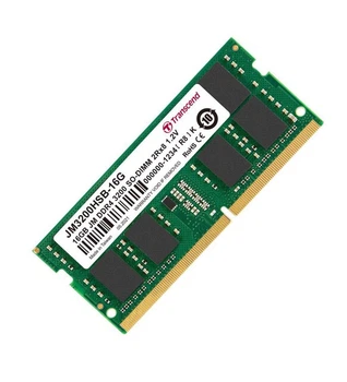 Оперативная память 16 ГБ, DDR4, для ноутбуков, Transcend (3200 МГц, 1.2 В, CL22, JM3200HSB-16G) Б/У