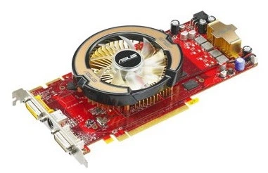 Видеокарта ASUS Radeon HD3850 (512 МБ, GDDR3, 128 бит, 670/1660 МГц, VGA, DVI, EAH3850/HTDI/512M/Б/У