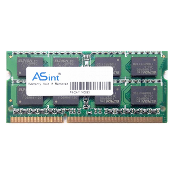 Оперативная память 2 ГБ, DDR3, для ноутбуков, ASint (1333 МГц, 1.5 В, CL9, SSZ3128M8-EDJED) Б/У