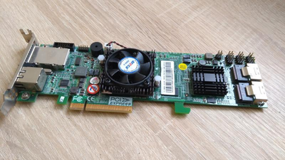 RAID-контроллер Areca 1680IX-8, SAS, PCI-e x4, 512mb, 3GB/S, 2xSFF-8087, SFF-8088 Б/У