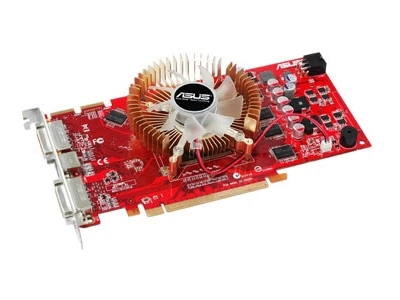 Видеокарта ASUS Radeon HD3850 (512 МБ, GDDR2, 256 бит, 668/800 МГц, DVI, НетEAH3850 MAGIC/HTDP/51 Б/У