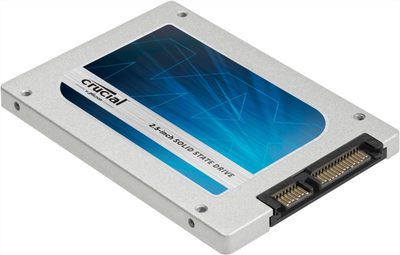 SSD накопитель 128 ГБ Crucial (2.5", MLC, SATAIII, CT128MX100SSD1) Б/У
