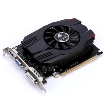 Видеокарта Colorful GeForce GT730 (4 ГБ, GDDR3, 64 бит, 902/1333 МГц, VGA, DVI, HDMI, GT730K 4GD3 Б/У