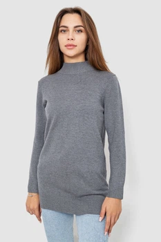 Свитер женский однотонный серый 244R5550 AGER One size