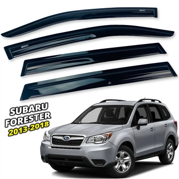 Дефлекторы окон (ветровики) для Subaru Forester 2013-2018 накладные (DEFL) Q2