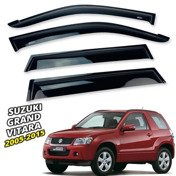 Дефлекторы окон (ветровики) для Suzuki Grand Vitara 2005-2015 4D накладные (DEFL) Q2
