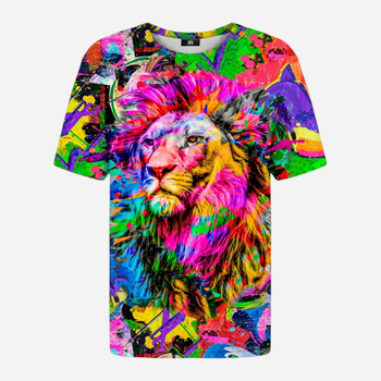 Футболка чоловіча Mr. Gugu & Miss Go Colorful Lion Tsh2202 XS Різнокольорова (5903845211592)