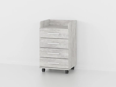 Тумбочка на коліщатках Forte Vilda 664x400x356 Бетон