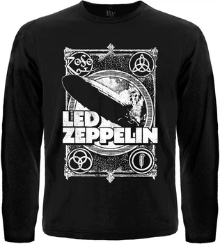 Футболка з довгим рукавом Rockway Led Zeppelin (airship) Чорний, Розмір S
