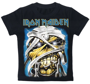 Дитяча футболка Iron Maiden (mummy Eddie) чорна, Розмір 4-5 років 100-110, см