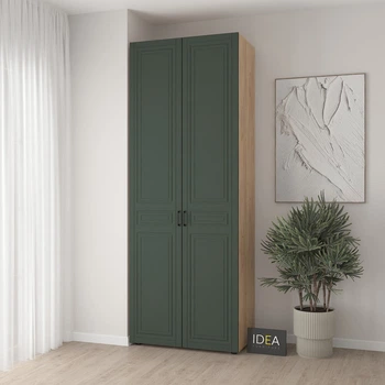 Шафа для одягу з двома штангами С-7.2 Дуб крафт/Камуфляж IDEA