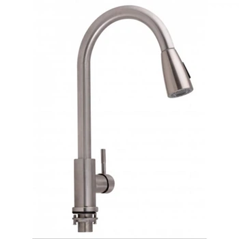Смеситель для кухни с выдвижным изливом Lidz Aria 015FL (12 32 015FL-8) Nickel