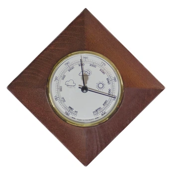 Барометр Moller 201001 Walnut настенный в корпусе из дерева грецкого ореха с крупным циферблатом