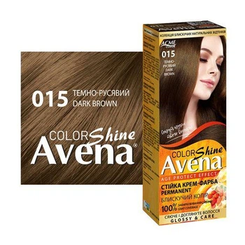 Cтойкая крем-краска для волос Acme Color Avena Shine Color 015 Темно-русый 133 мл
