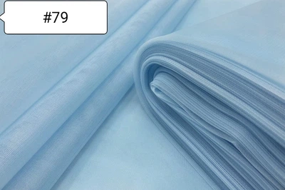 Ткань Фатин Светло Голубой №79