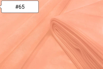Ткань Фатин Персиковый №65