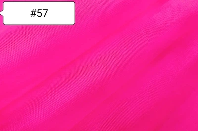Тканина Фатин Яскраво Рожевий №57