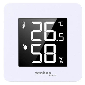 Термогигрометр Technoline WS9475 White с дисплеем E-paper и углом обзора 180 градусов